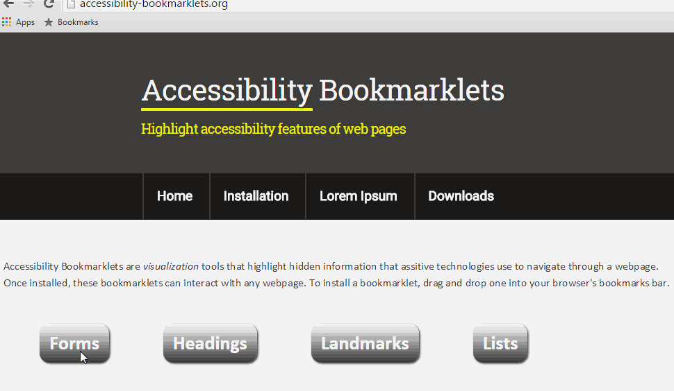 illustration of bookmarklets installation